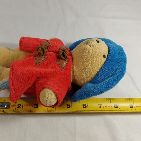 Vintage Eden Paddington Bear 8" Red Coat Blue Hat Plush Stuffed Animal Toy - Picture 6 of 6